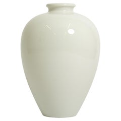 Large White KPM Berlin Porcelain Vase Trude Petri Bauhaus, Germany 1930s