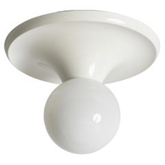 Large White Light Ball Wall or Ceiling Lamps by Castiglioni for Flos, Italy 1960