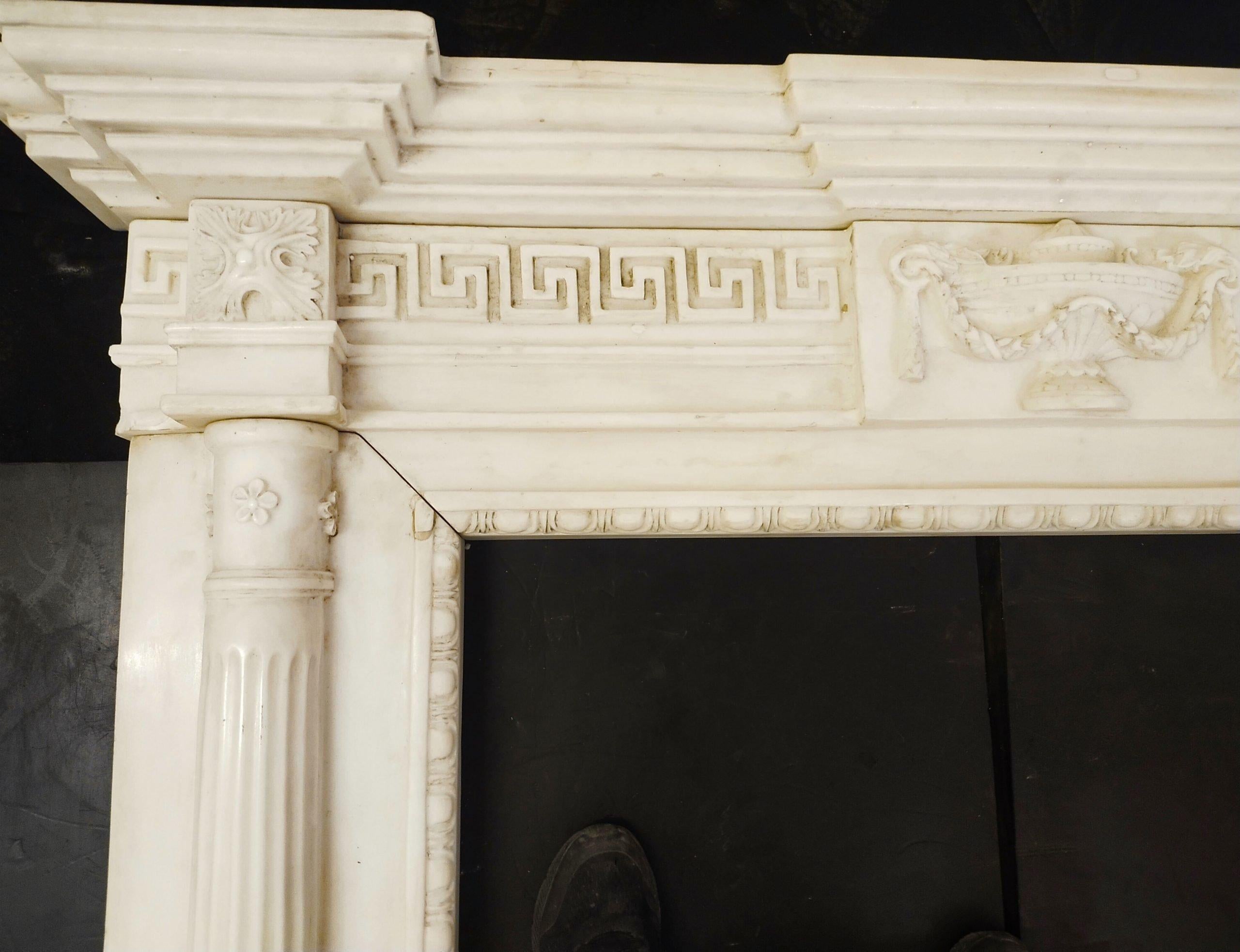 second hand marble fireplace