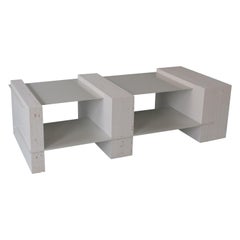 Large White Marfa Coffee Table Made in 100% Recycled Plastic