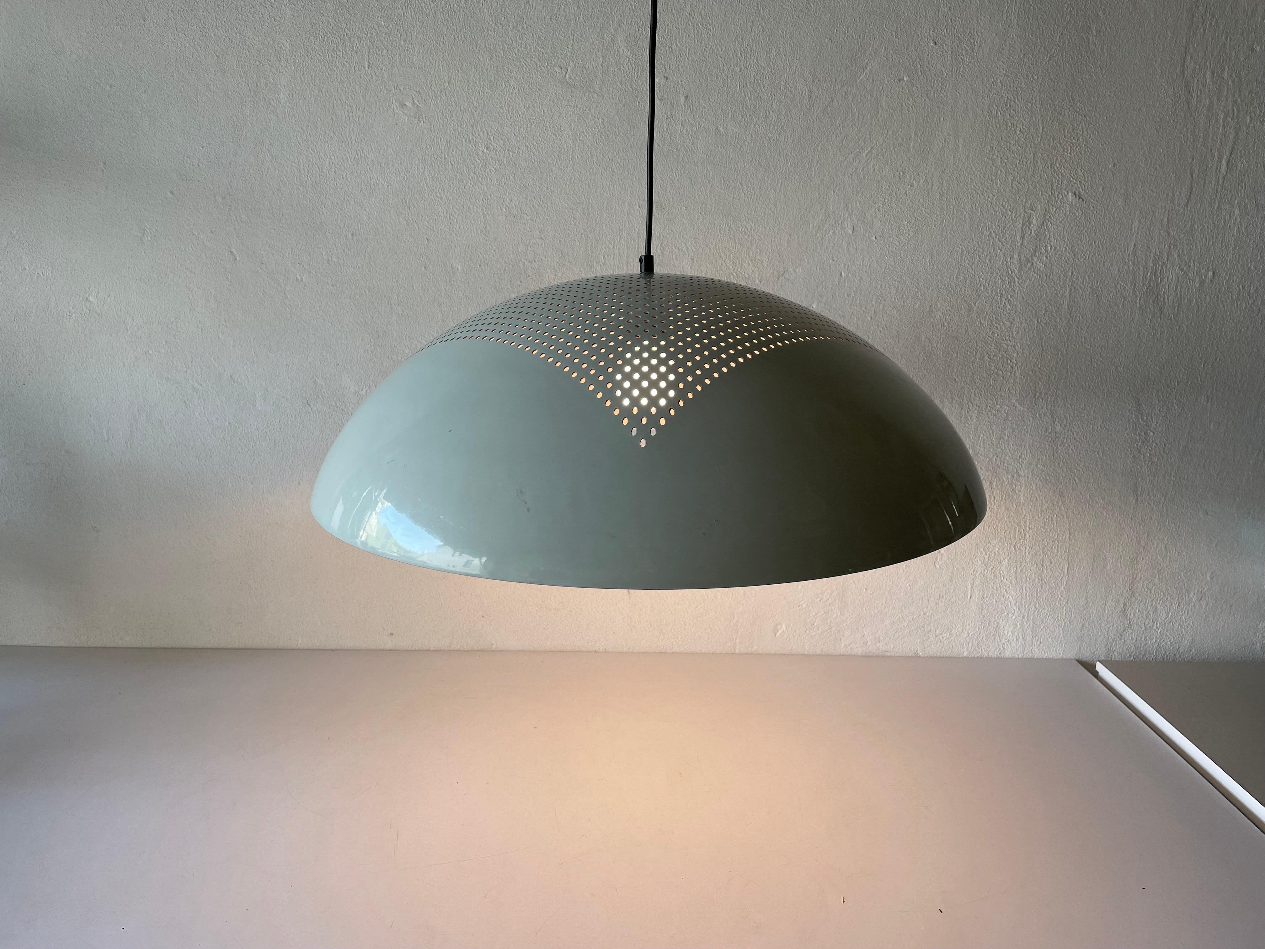 Large White Metal Pendant Lamp by Piuluce s.r.l Vicenza, 1960s, Italy For Sale 5