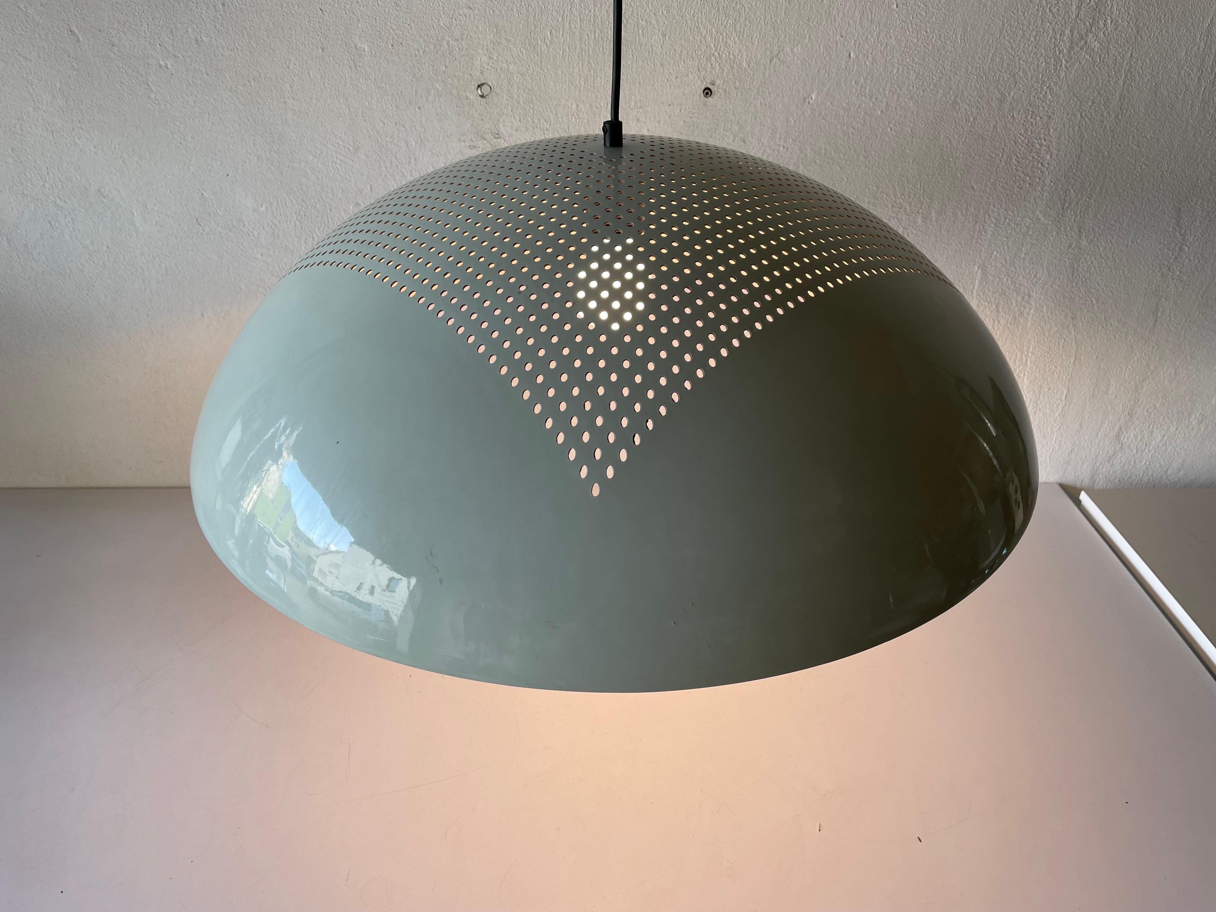 Large White Metal Pendant Lamp by Piuluce s.r.l Vicenza, 1960s, Italy For Sale 6