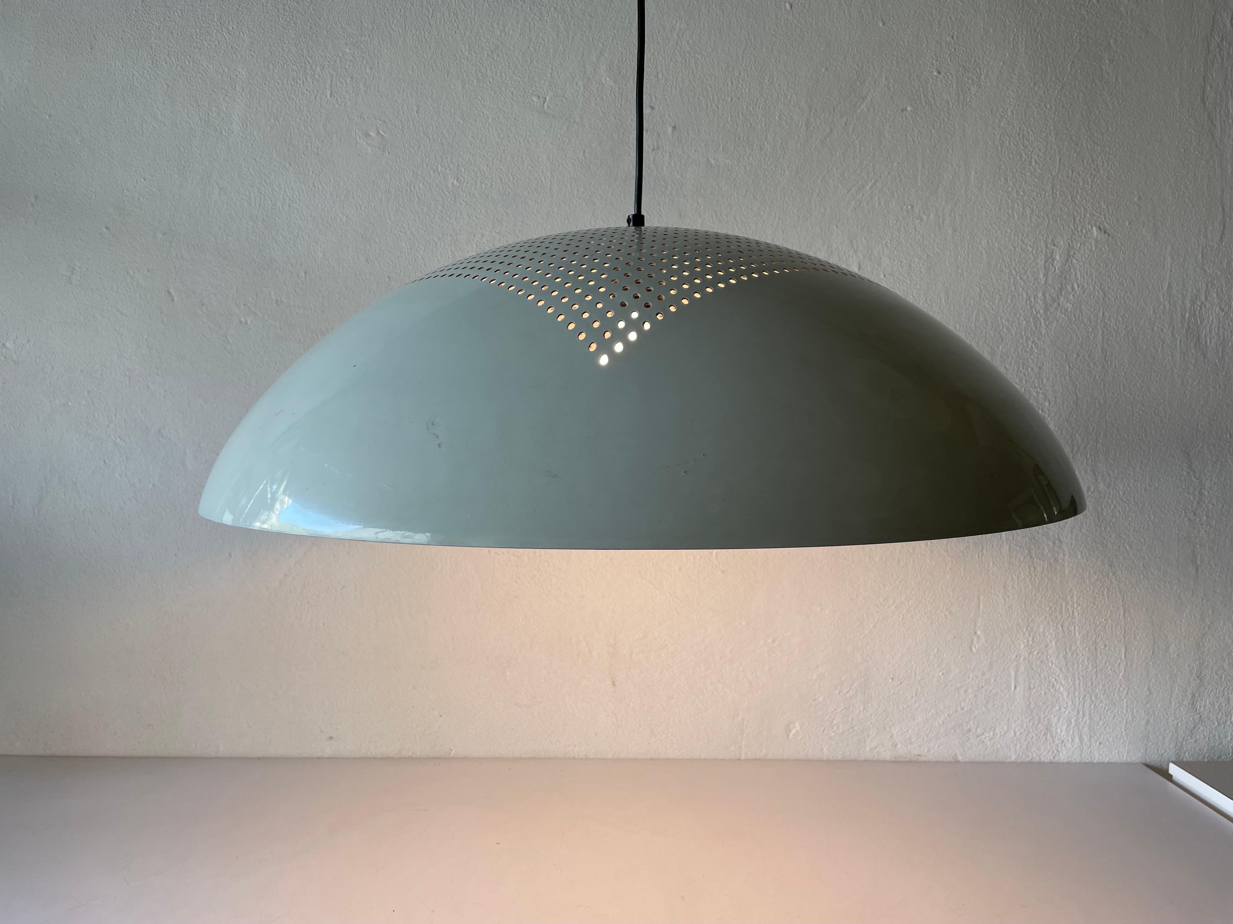 Large White Metal Pendant Lamp by Piuluce s.r.l Vicenza, 1960s, Italy For Sale 8