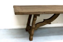 Large White Oak Dining Table