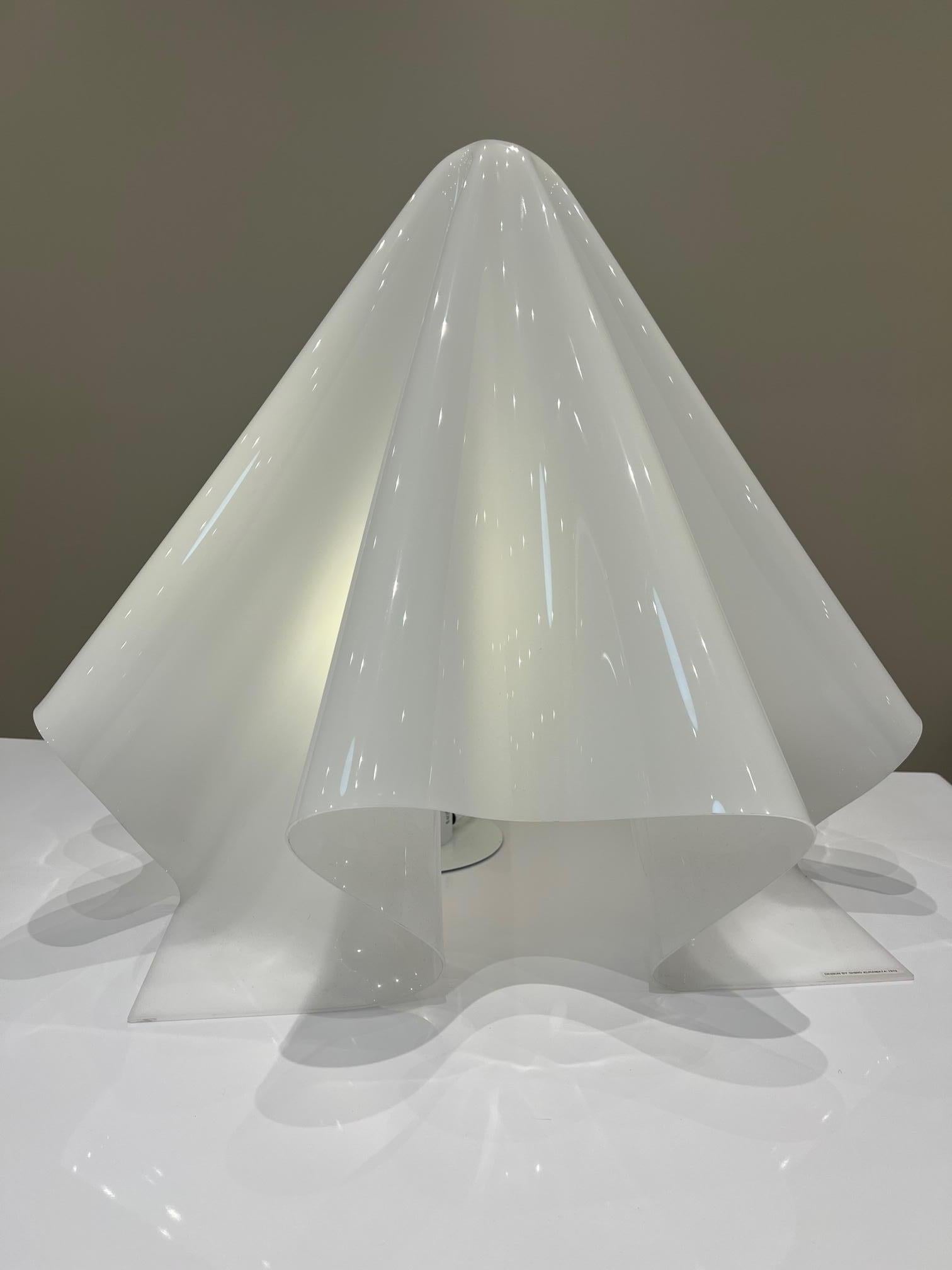 Mid-Century Modern Grande lampe blanche Oba-Q « Fantôme » de la série K de Shiro Kuramata en vente