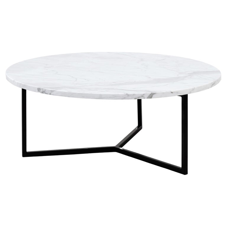 Large White Oval Coffee Table by For Sale at 1stDibs