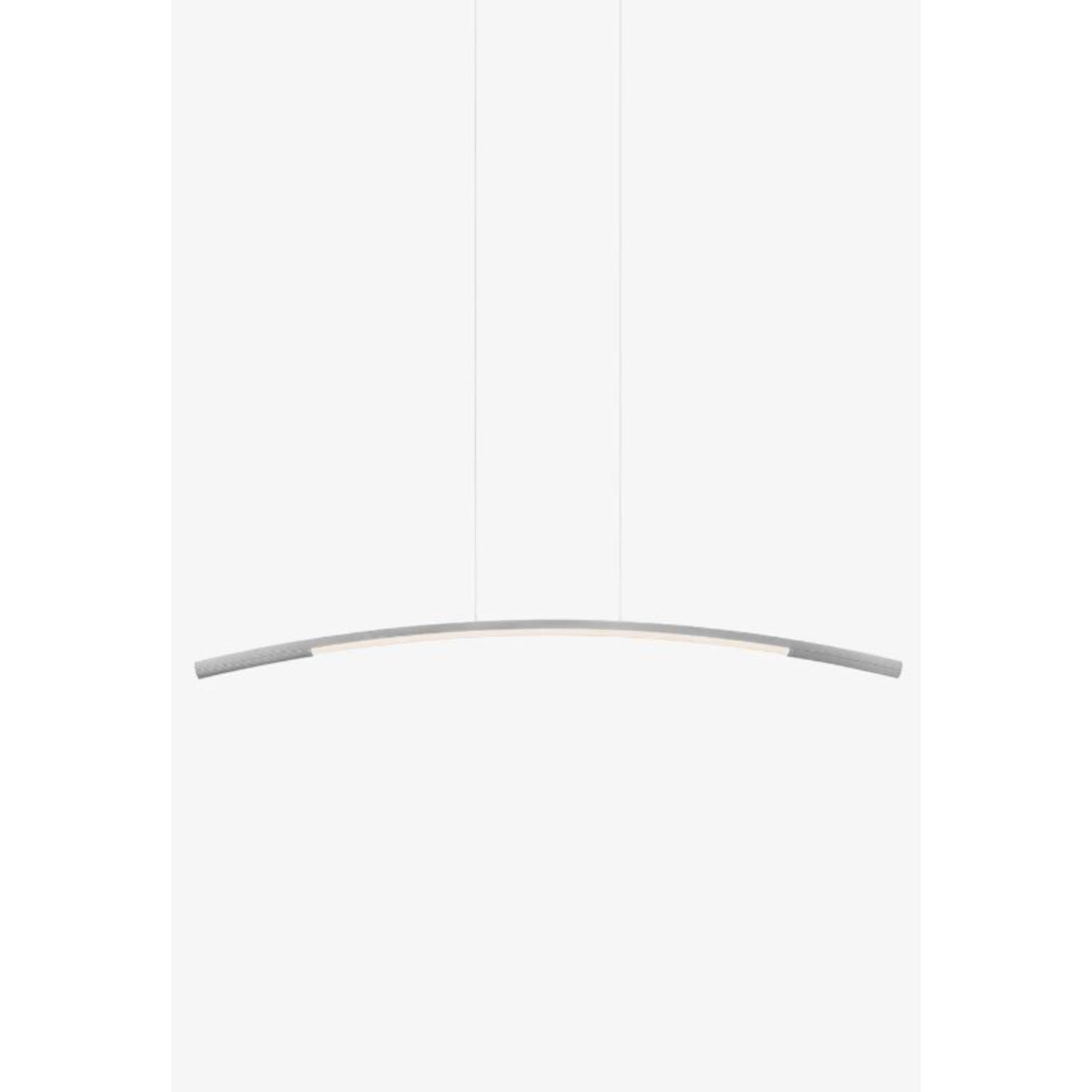 Large White Palo Pendant Lamp by Wentz
Dimensions: D 5 x W 185 x H 16 cm
Materials: Aluminum, Acrylic.


WEIGHT: 4kg / 8,8 lbs
Colors: Black, Aluminum
LIGHT SOURCE: Built-in LED. 14W. 1680lm. 2700K. 90 CRI.
DIMMING No.
VOLTAGE: 100-240V
CABLE: 150cm