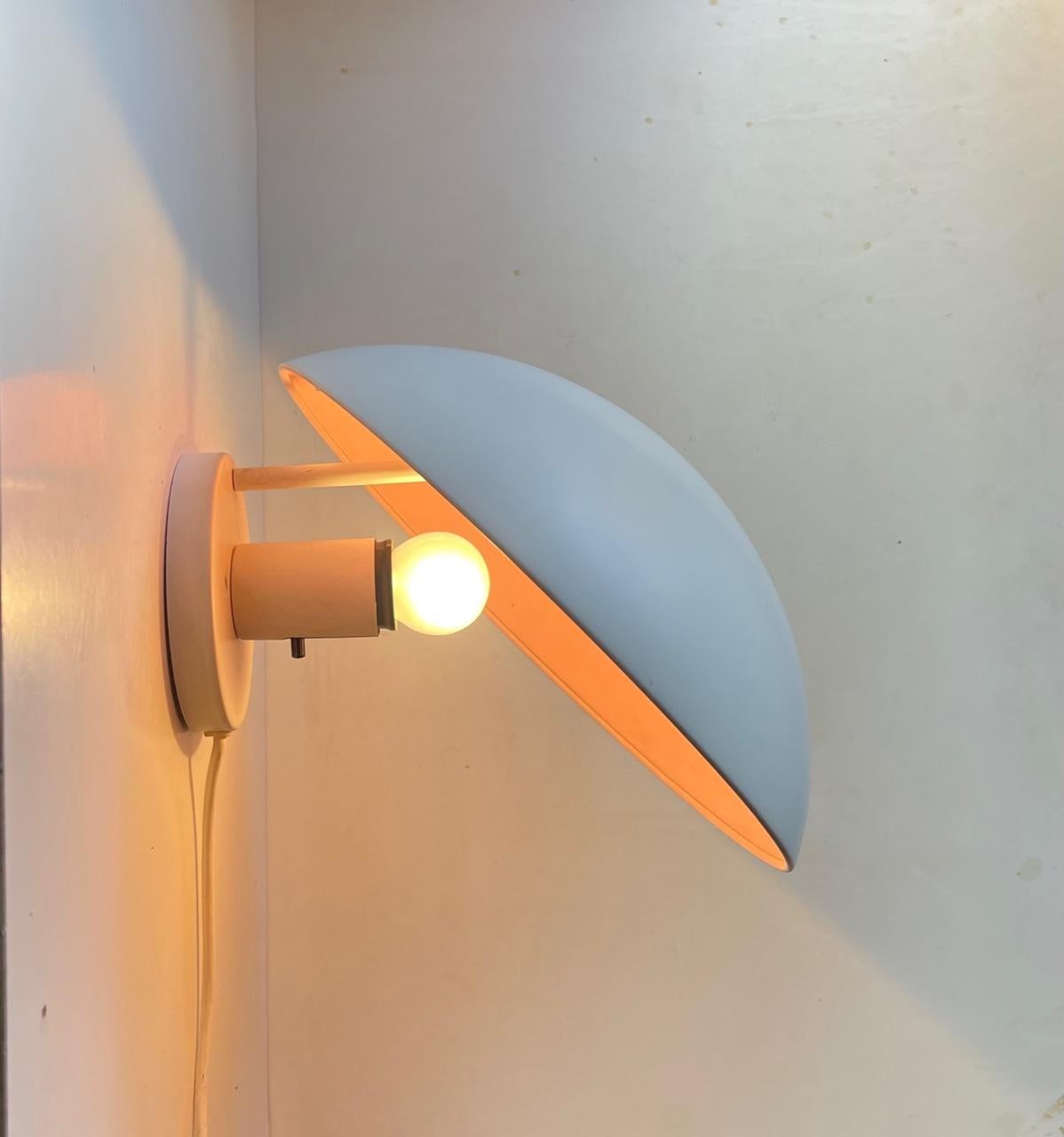Danish Large White PH-Hat Wall Sconce by Poul Henningsen for Louis Poulsen, 1970s