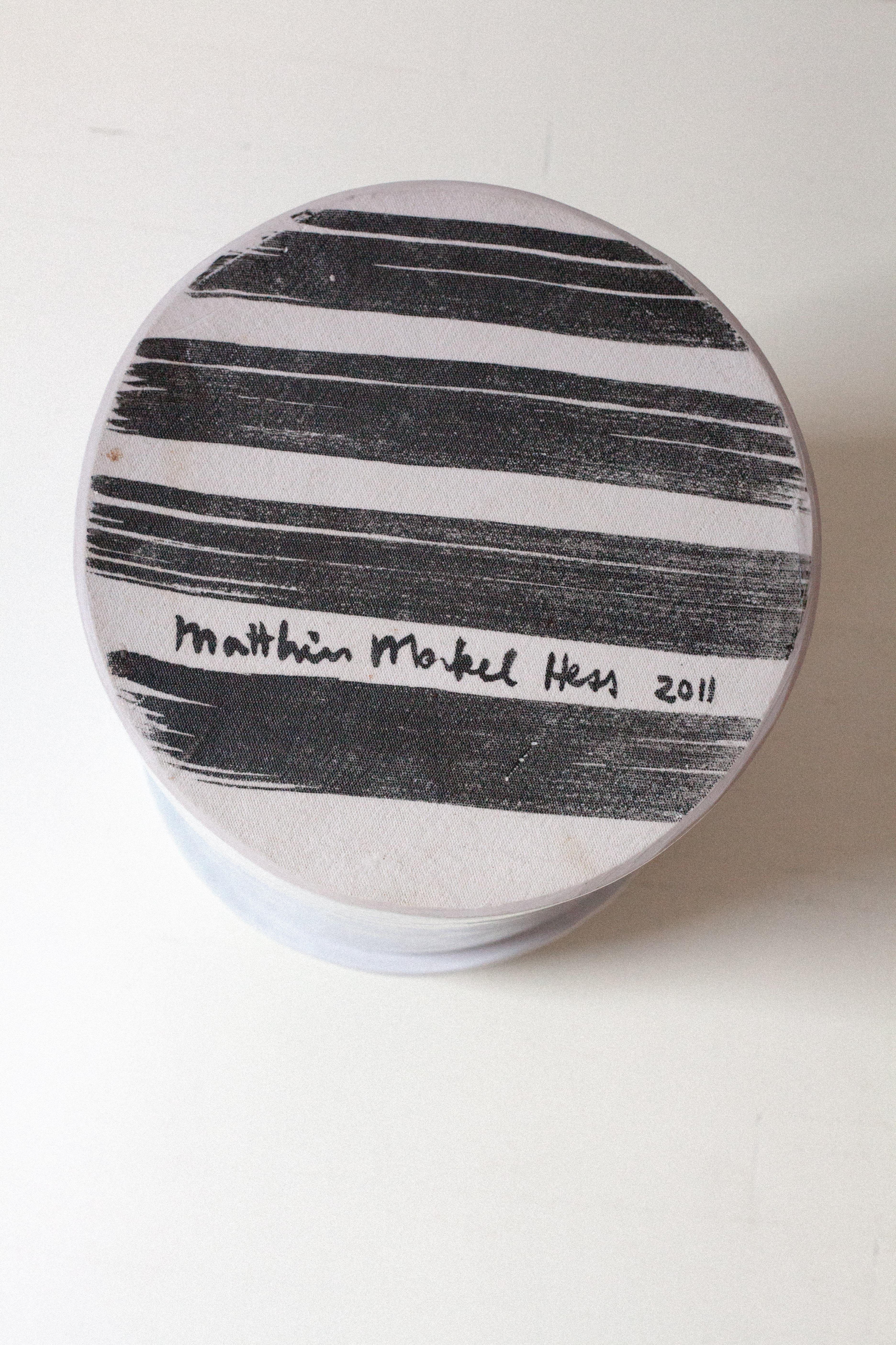 Organic Modern Large White Porcelain Bucket Sculpted by Matthias Merkel Hess