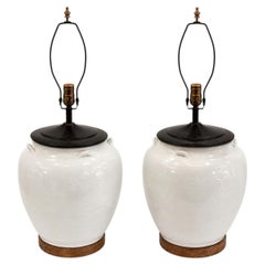 Large White Porcelain lamps