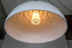 Grande lampe à suspension dôme Skygarden blanche par Flos, Marcel Wanders