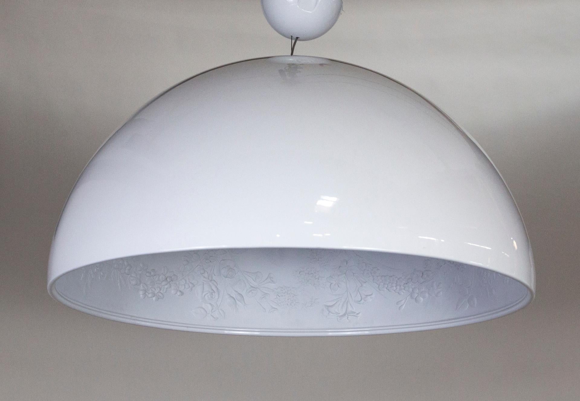 Organic Modern Large White Skygarden Dome Pendant Light by Flos, Marcel Wanders