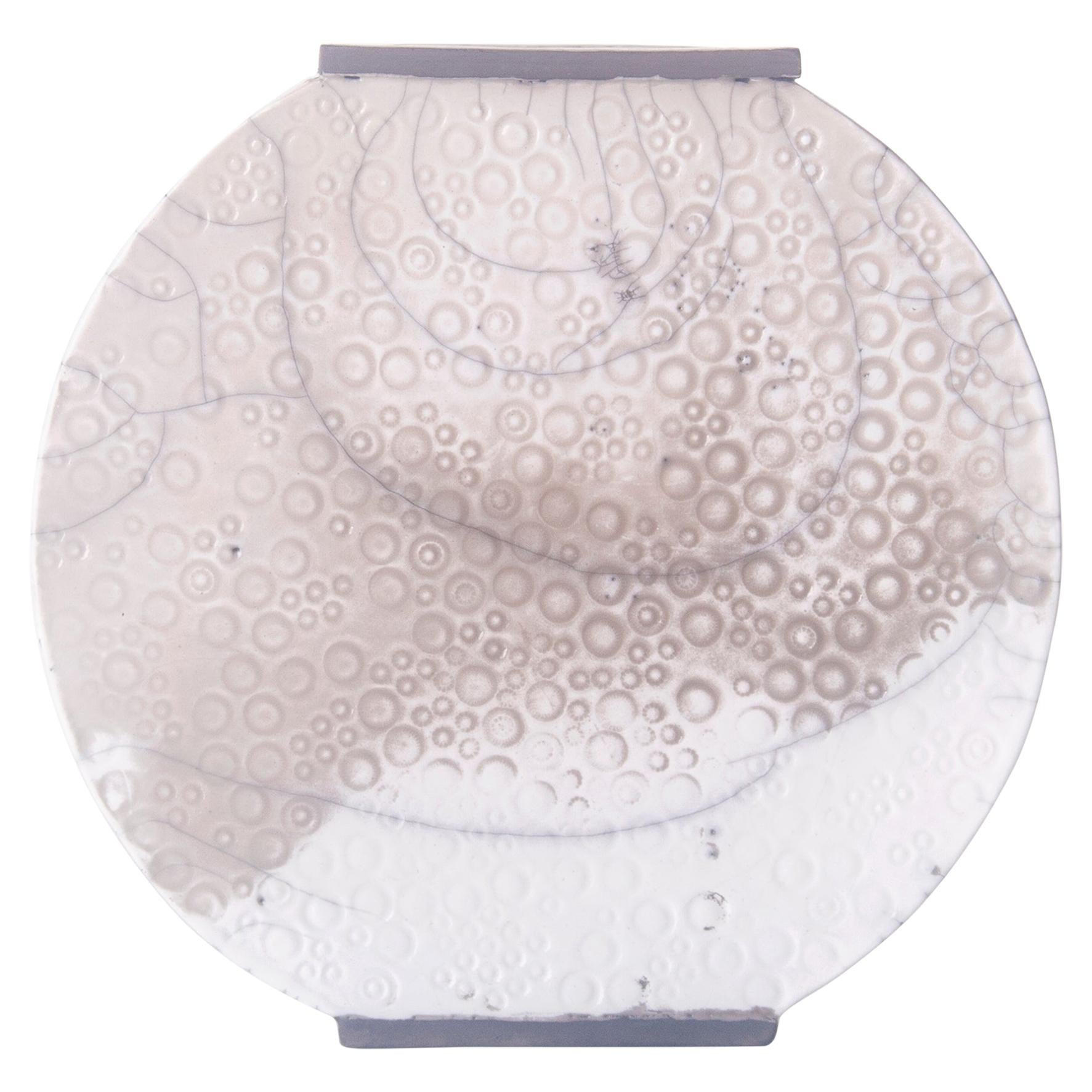 Large White Flower Vase by Toru Hatta For Sale at 1stDibs