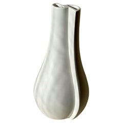 Large White 'Surrea' Vase by Wilhelm Kage for Gustavsberg, Sweden, 1940s