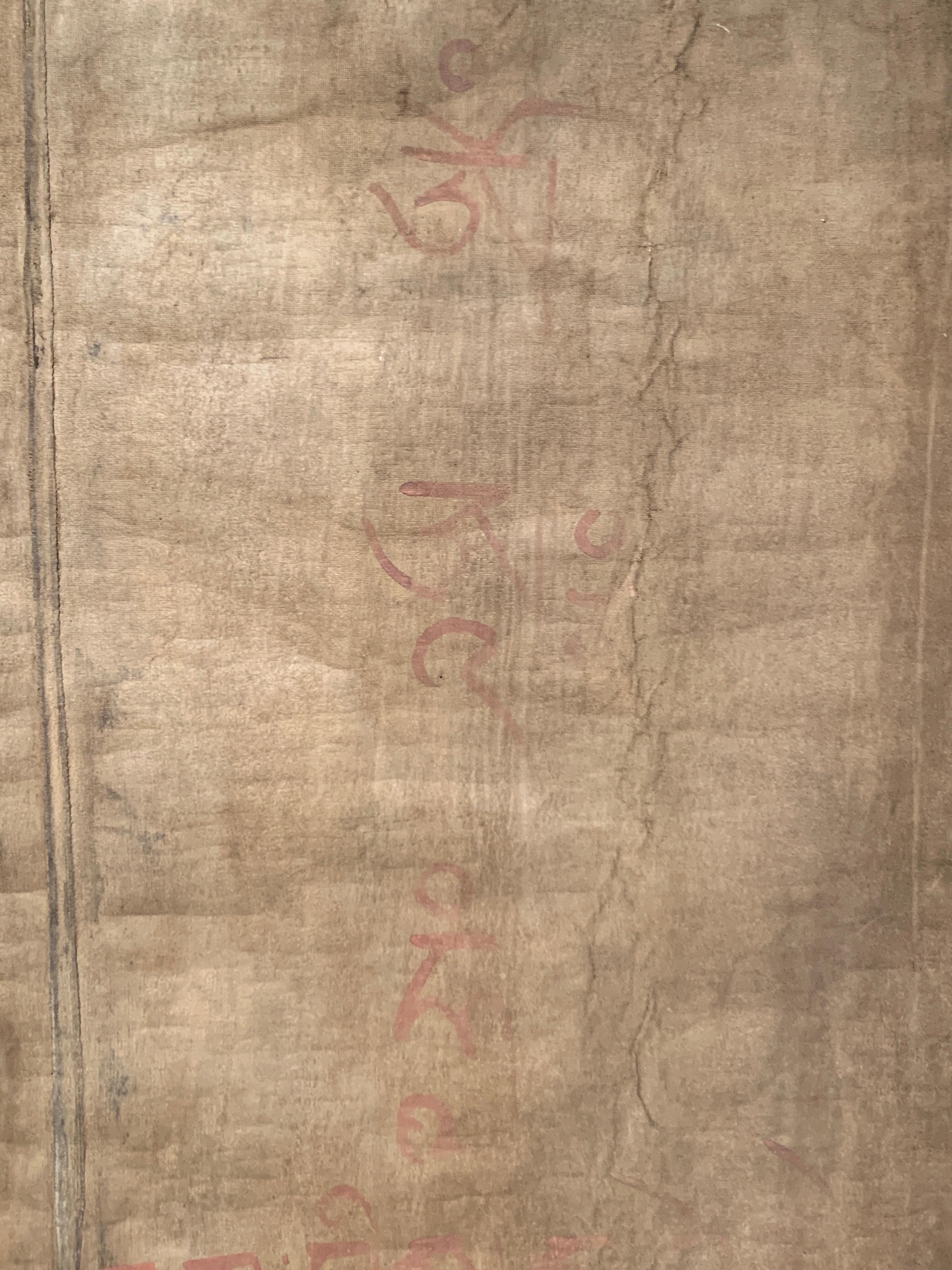 Large White Tara Painted Thangka, Dharamshala School, Mid-20th Century, India 10