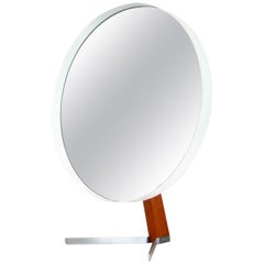 Large White Vintage Table Vanity Mirror by Durlston Designs Ltd, Retro 1960s MCM