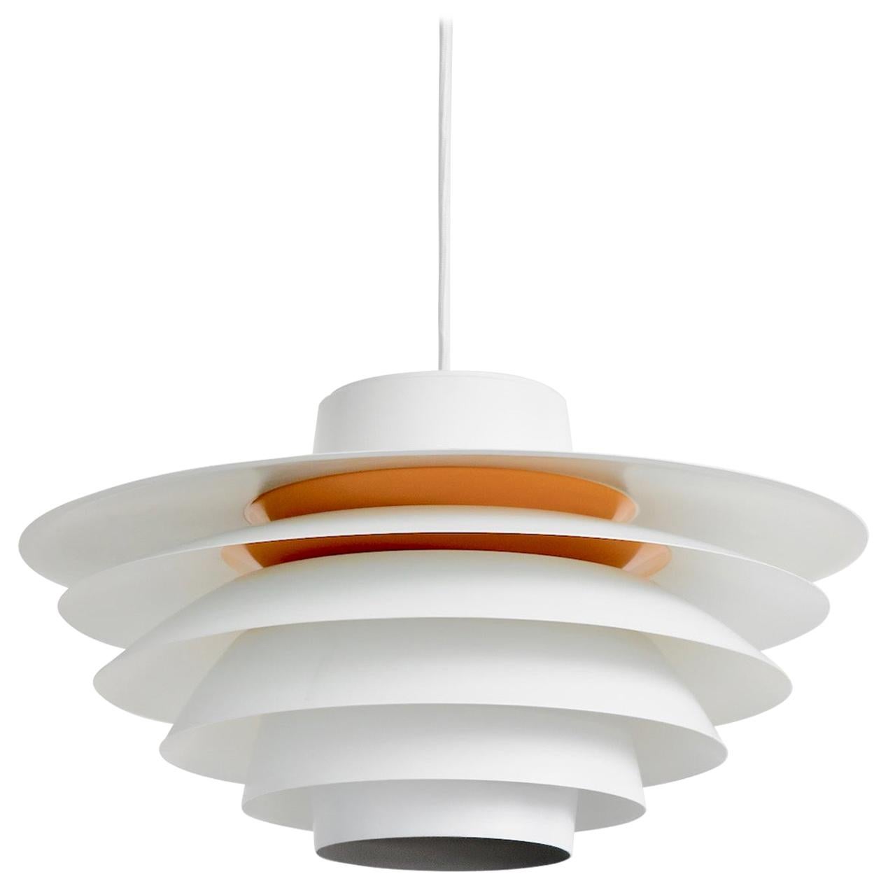 Large White 
Yellow Sven Middelboe Verona Pendant by Nordisk Solar, Denmark