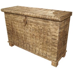 Large Whitewashed Trunk from India Composed of Antique Elements
