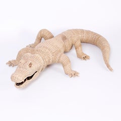 Large Wicker Alligator