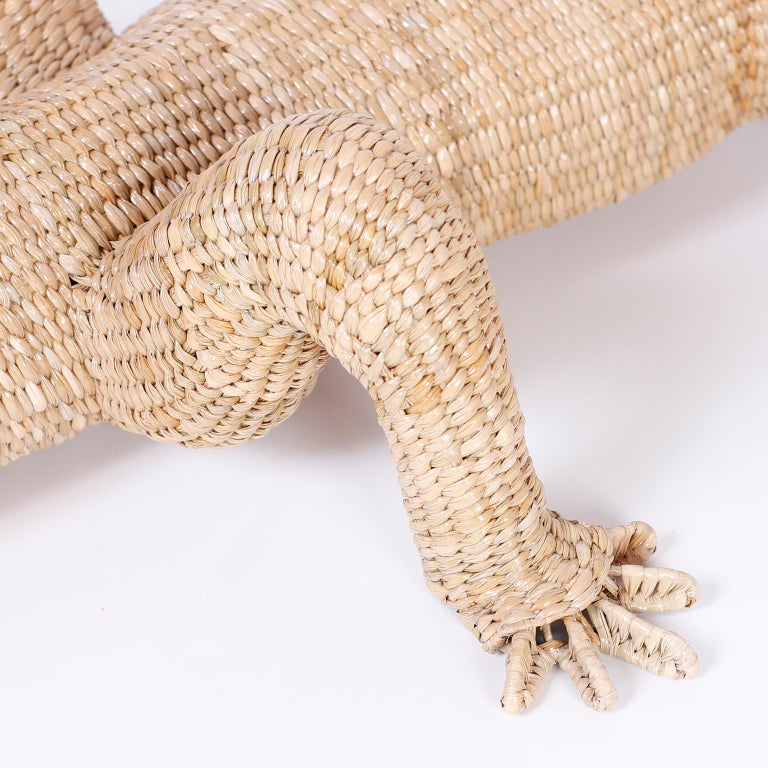 Large Wicker Alligator at 1stDibs