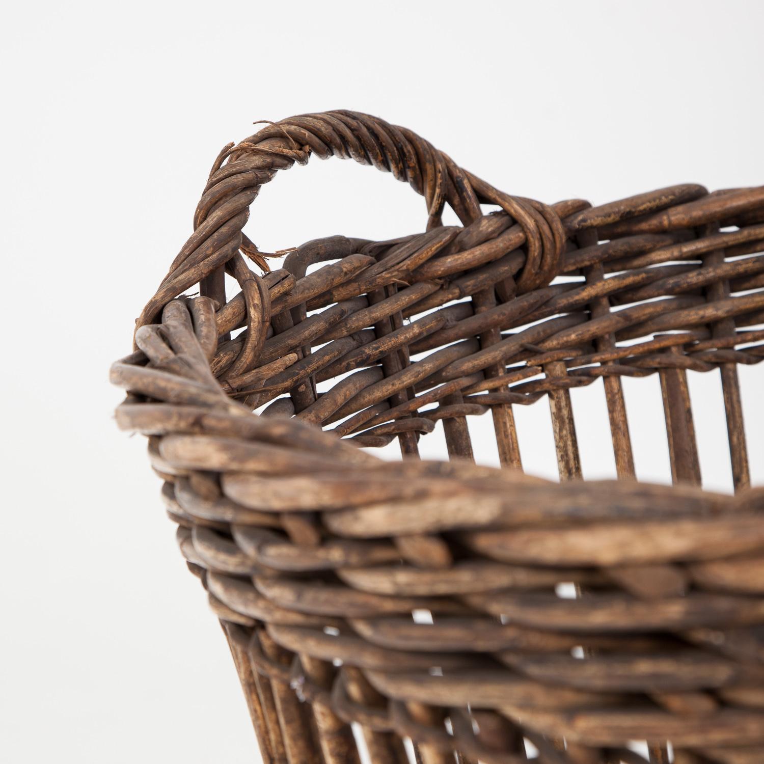 large wicker laundry baskets