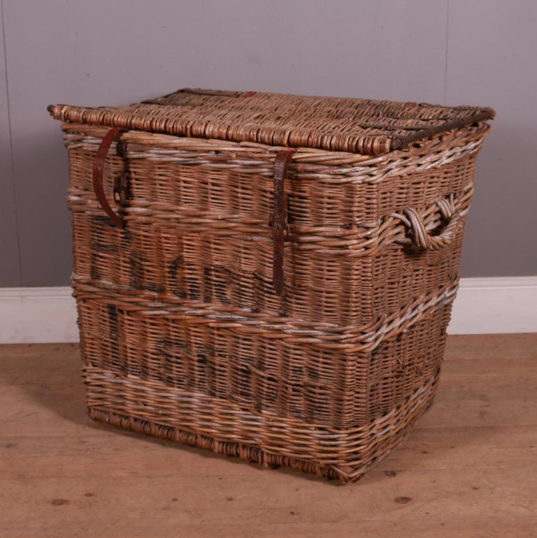Large Wicker Log Basket at 1stDibs