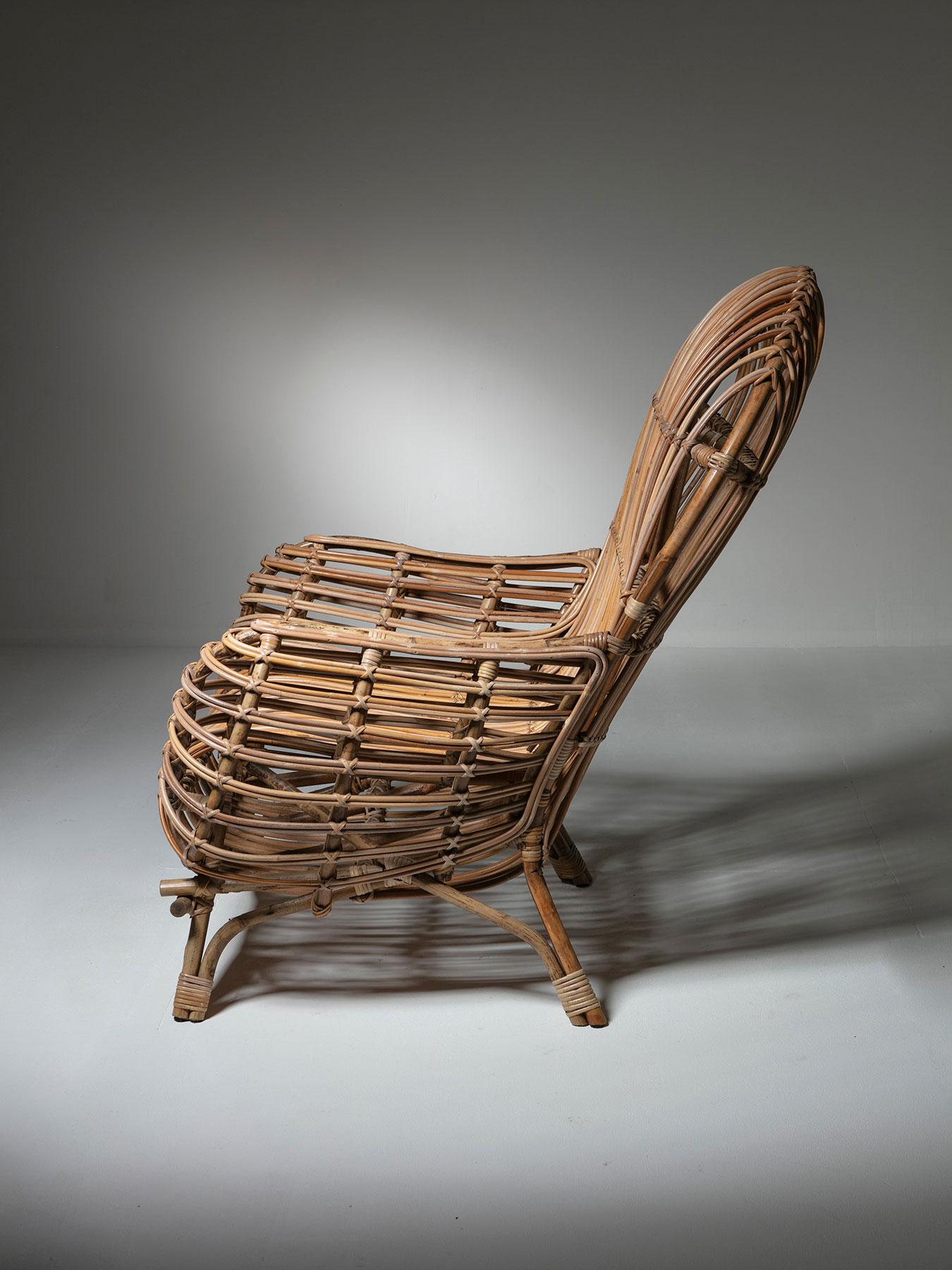 big wicker chair