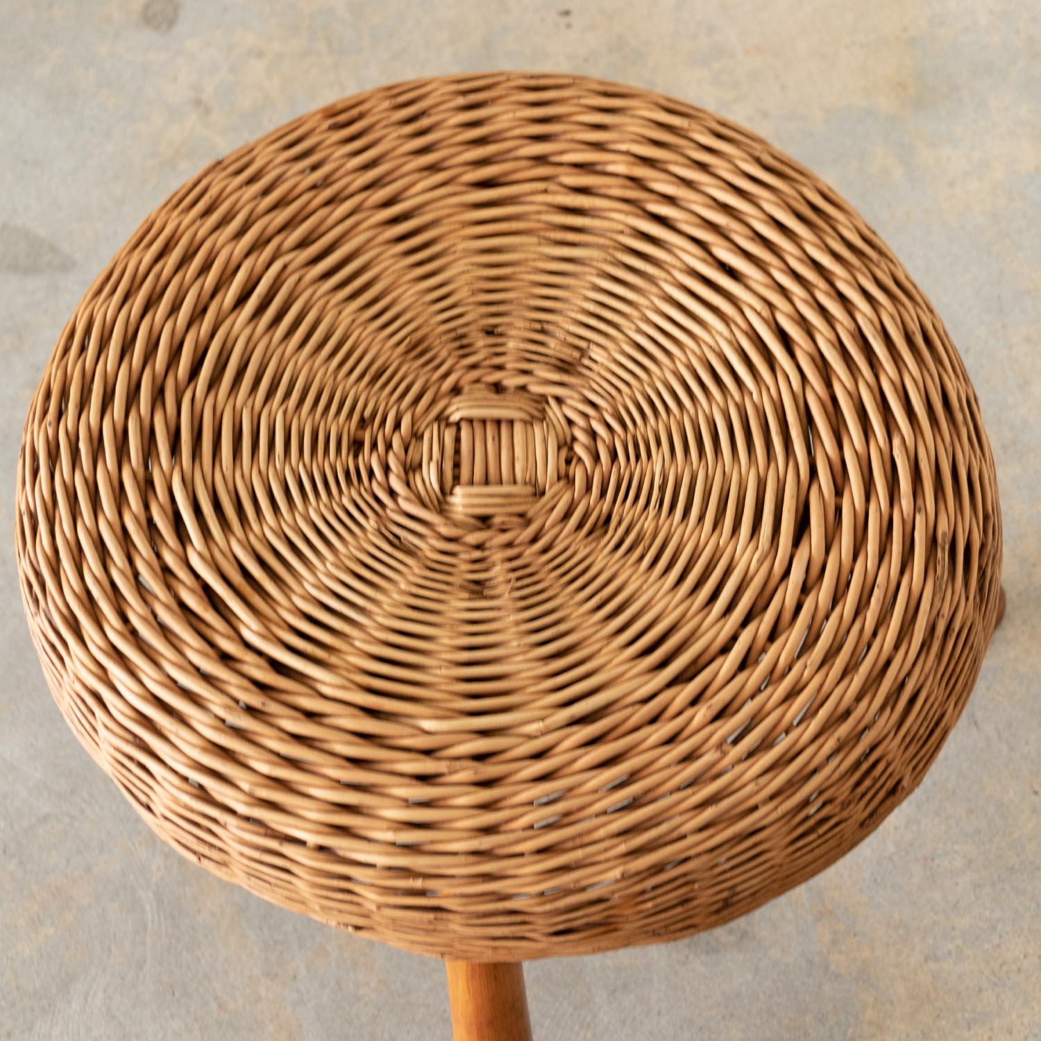 Large Wicker Stool by Tony Paul 2