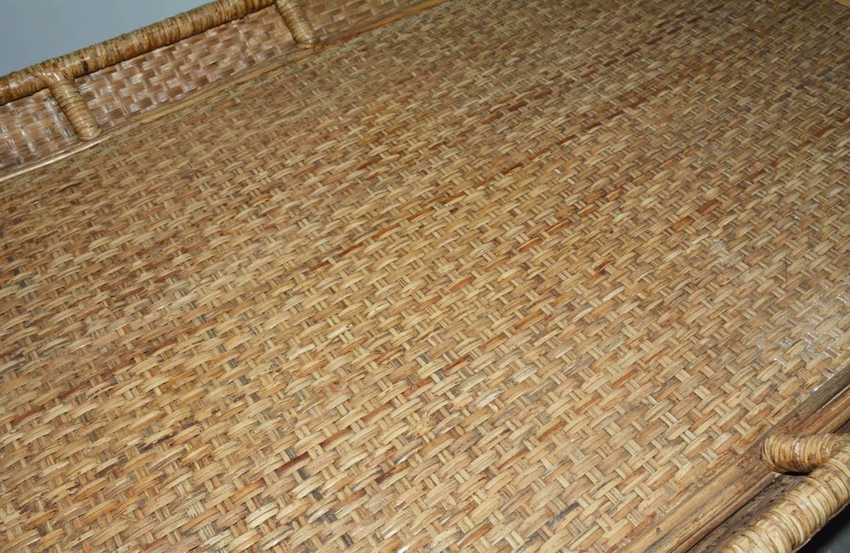 wicker tray for coffee table