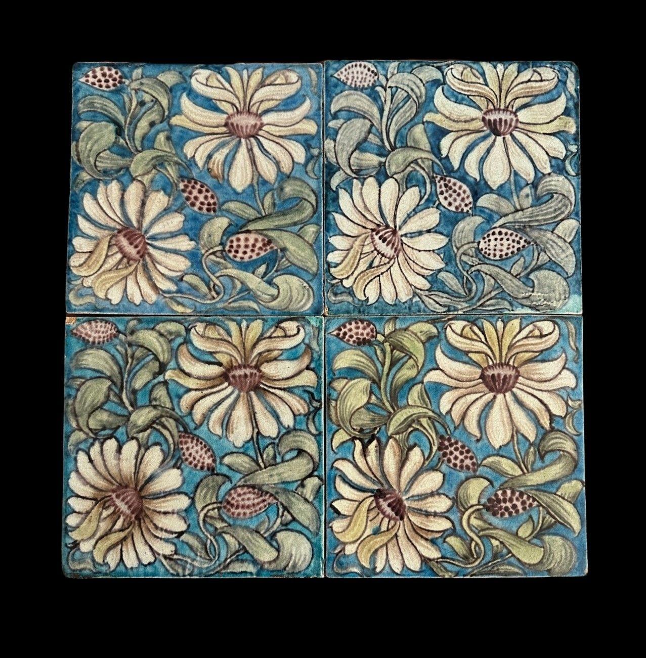 Large William De Morgan Tile In Good Condition For Sale In Chipping Campden, GB