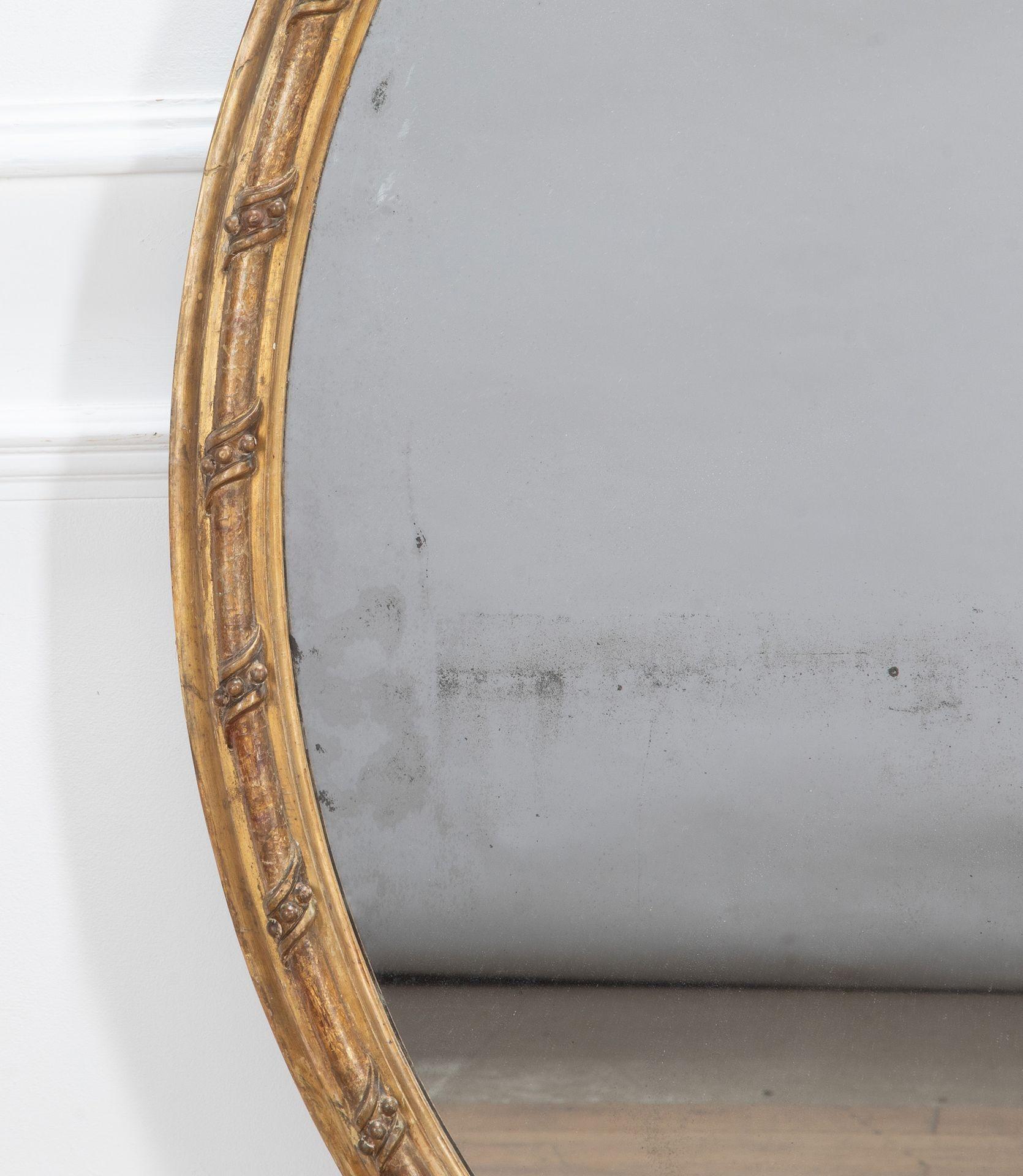 Large William IV 19th Century Oval Mercury Mirror In Good Condition For Sale In Gloucestershire, GB