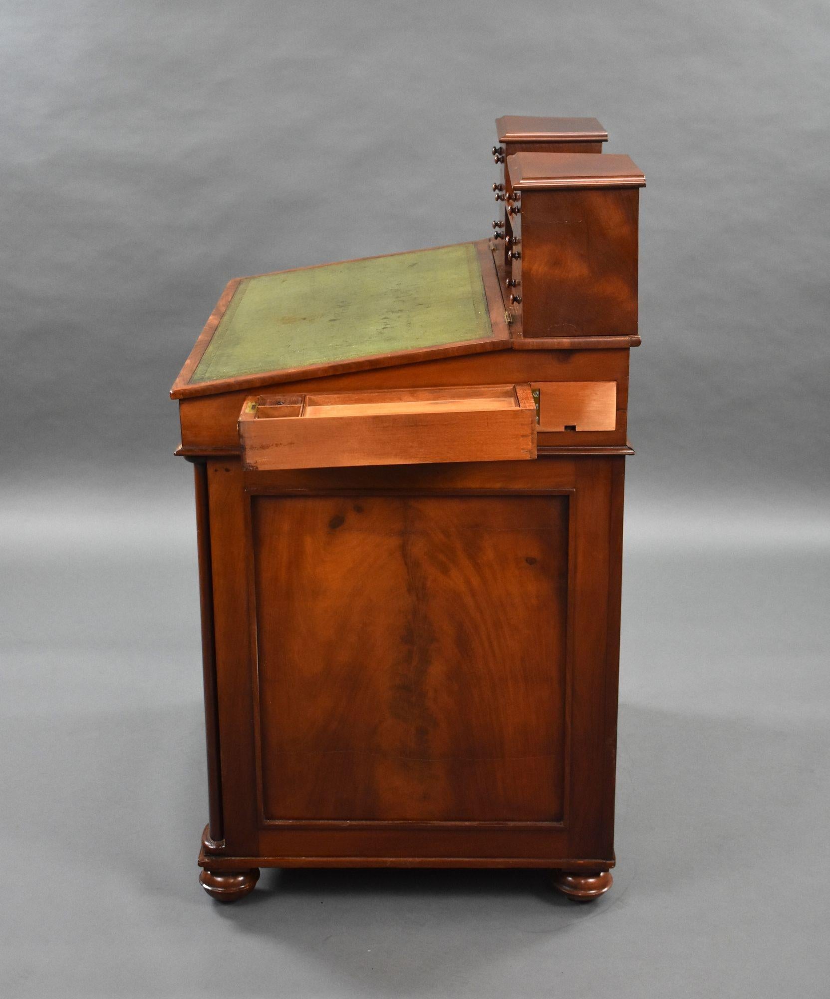 Davenport grande in mogano William IV in vendita 6