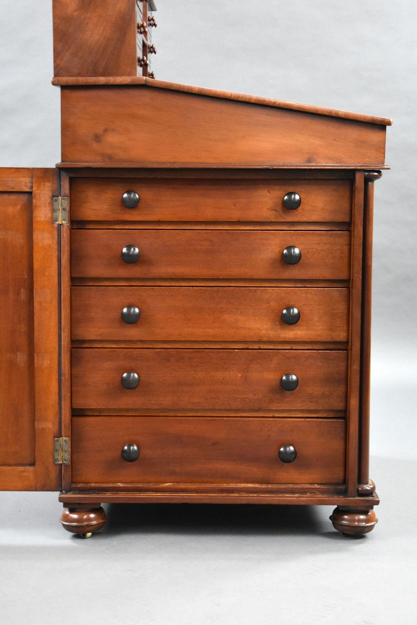 Davenport grande in mogano William IV in vendita 2