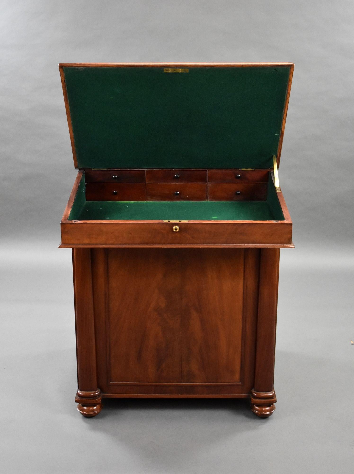 Davenport grande in mogano William IV in vendita 4