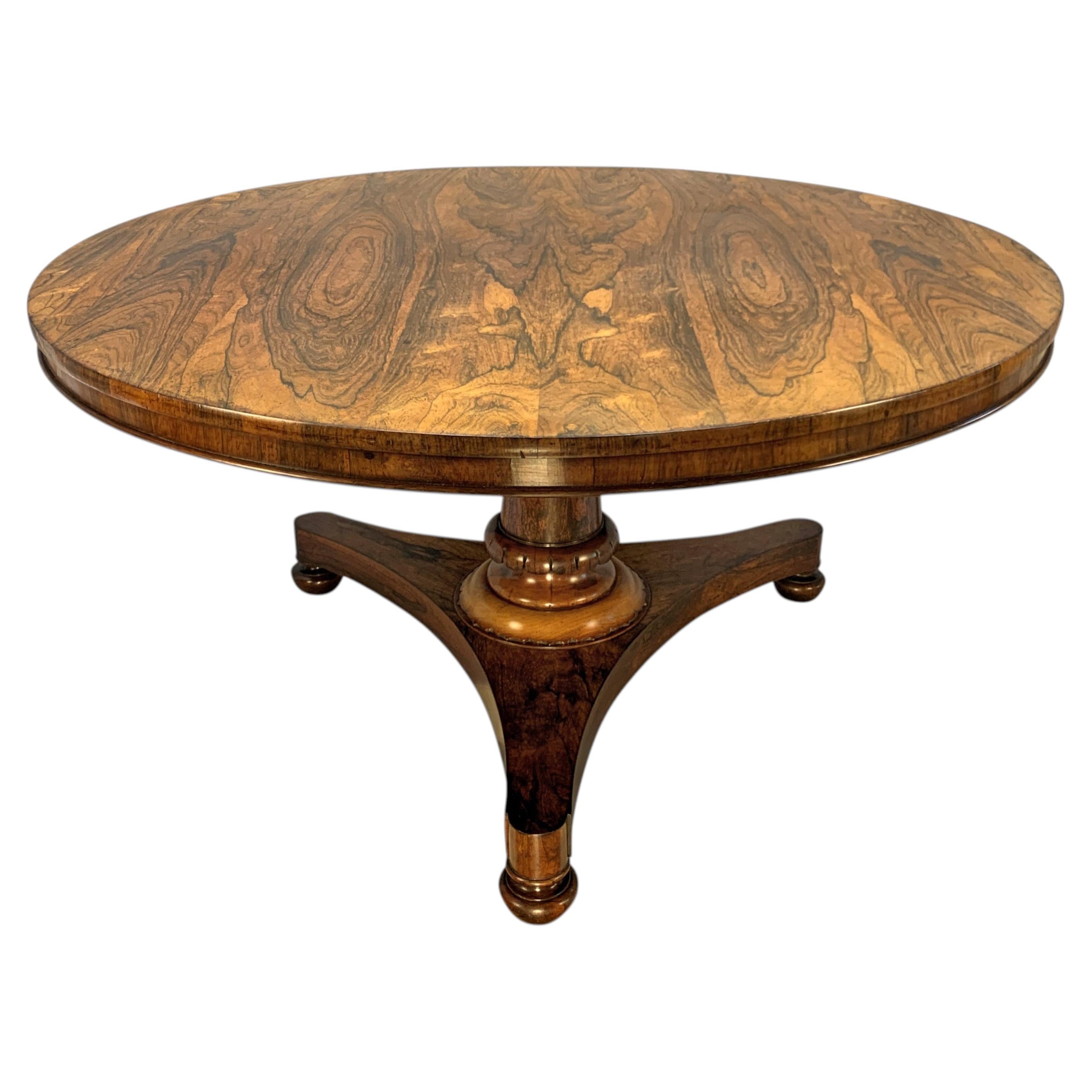 Large William IV Rosewood Tilt-Top Centre Table