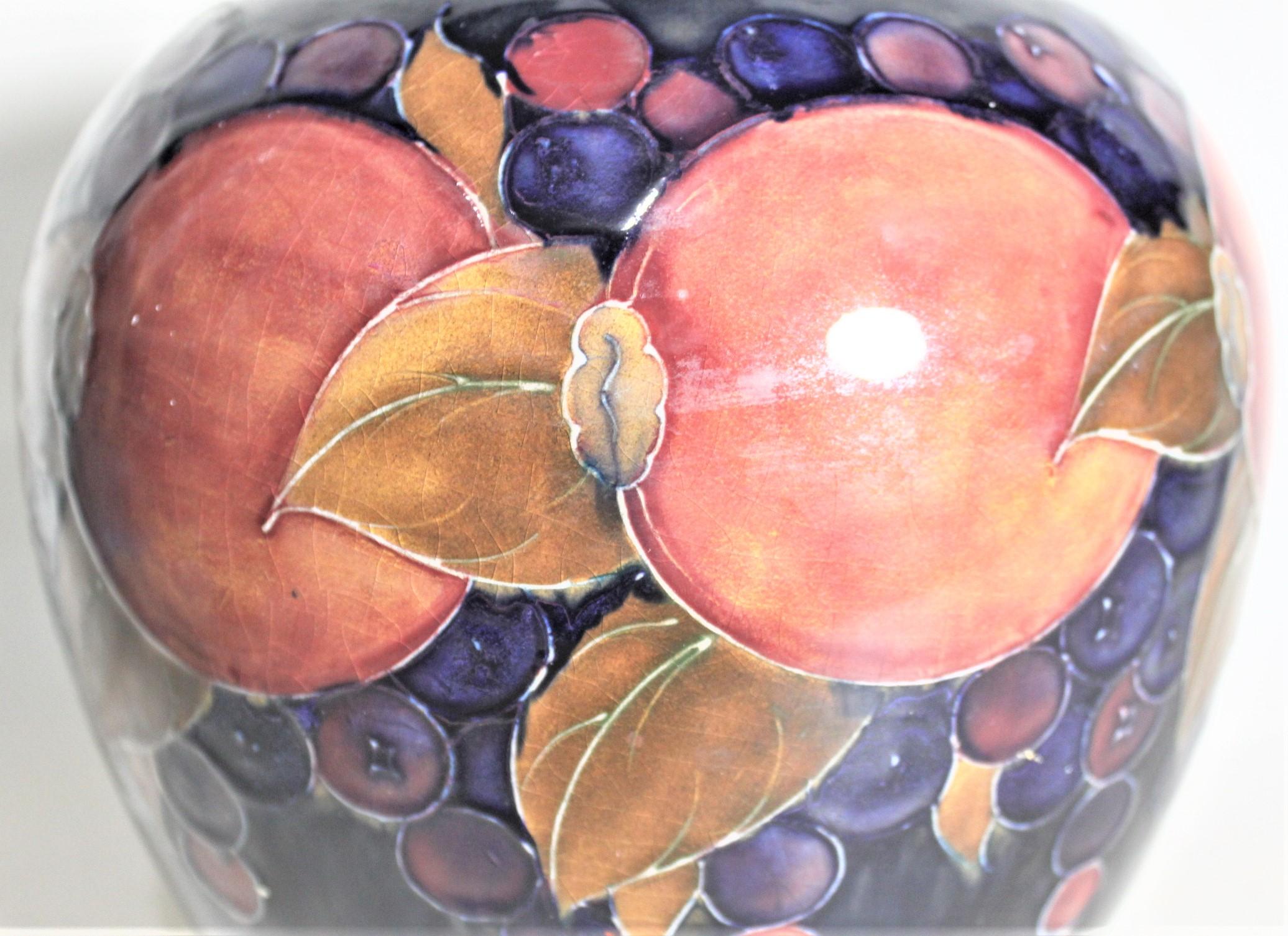Large William Moorcroft Art Pottery Pomegranate Lidded Ginger Jar or Vase For Sale 2