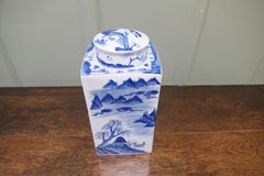 Large Willow Pattern Storage Canister, Ginger Jar
