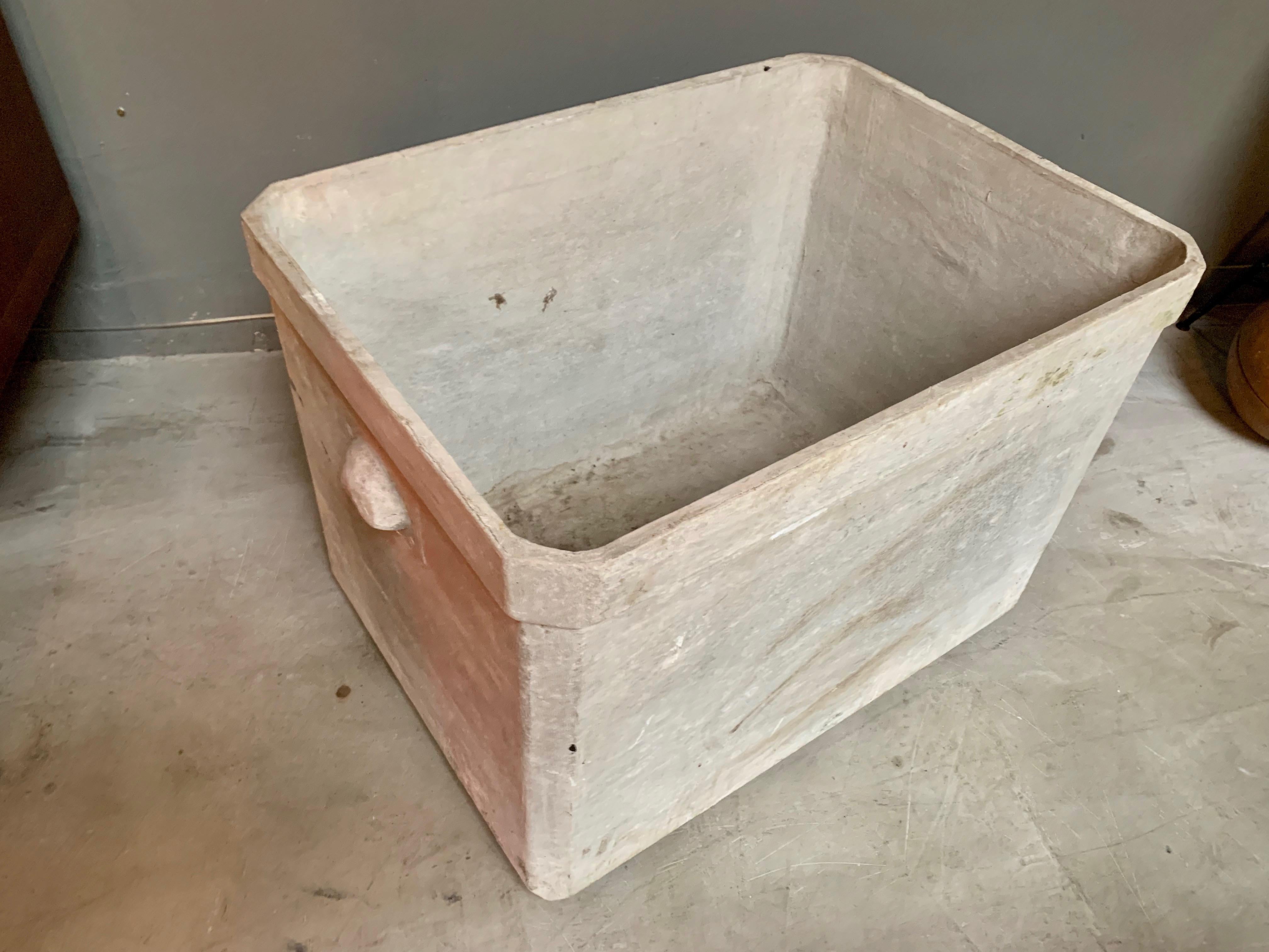 Large Willy Guhl Basin Concrete Planter In Good Condition In Los Angeles, CA