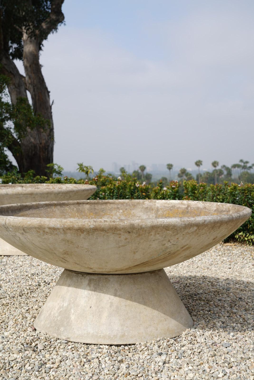 Large Willy Guhl Concrete Planter with Stand 1