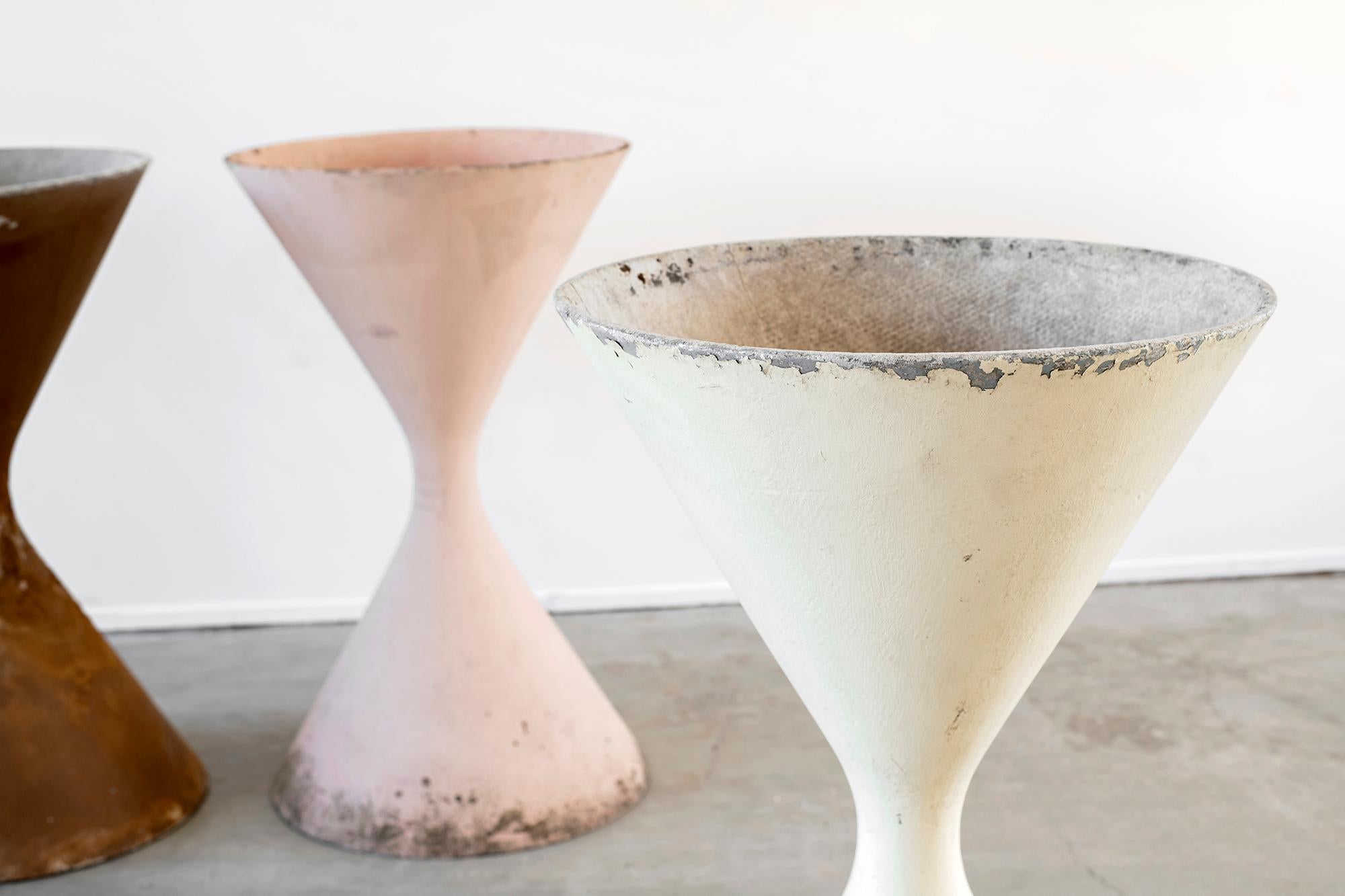 Concrete Large Willy Guhl Hourglass Planter For Sale