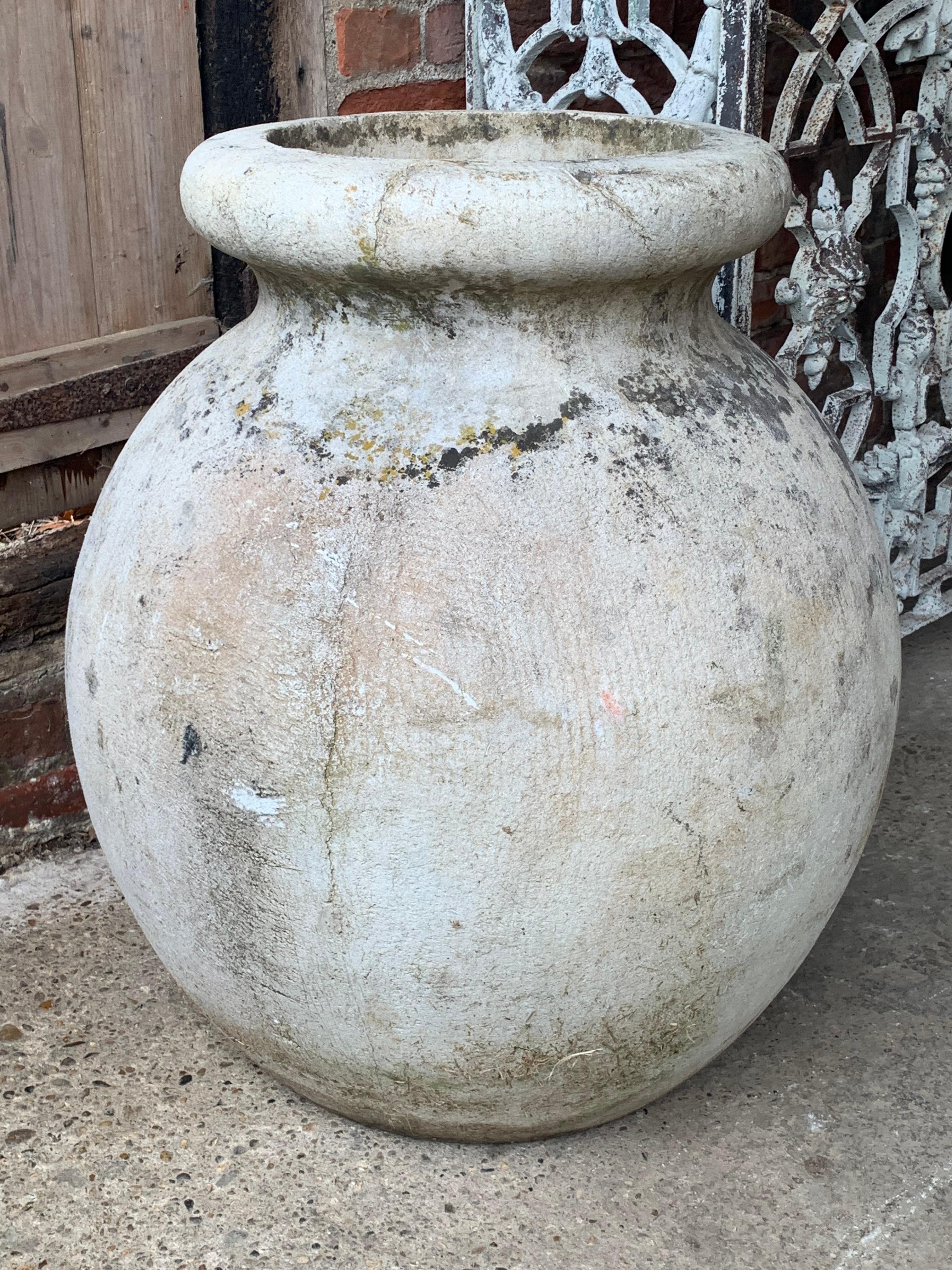 Swiss Large Willy Guhl Olive Har Planter
