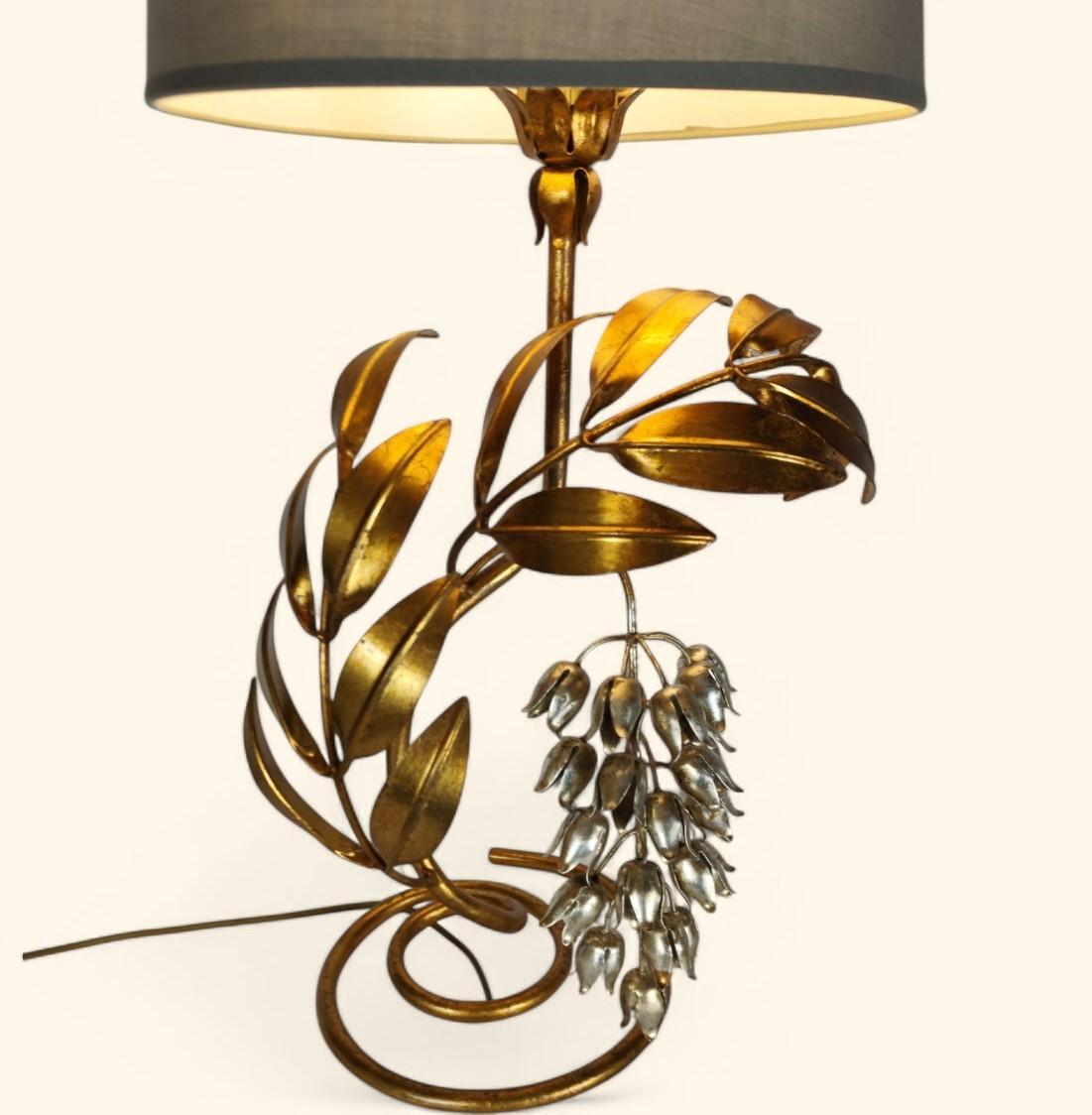 French Large “Wisteria” Lamp by Hans Kögl / Maison Jansen, 1960s-1970s For Sale