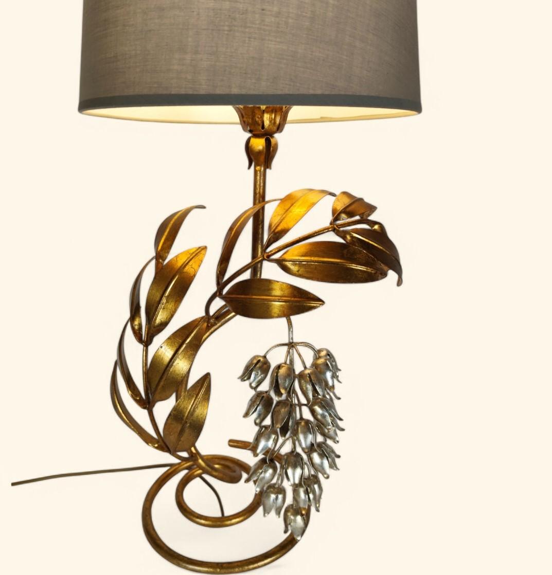 Mid-20th Century Large “Wisteria” Lamp by Hans Kögl / Maison Jansen, 1960s-1970s For Sale