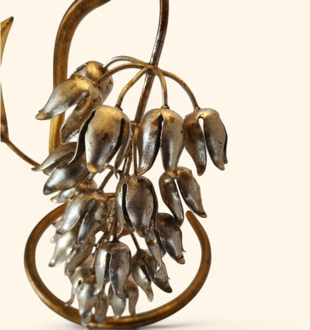 Metal Large “Wisteria” Lamp by Hans Kögl / Maison Jansen, 1960s-1970s For Sale