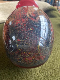 Große Vase aus WMF Ikora-Glas von Karl Wiedmann, 1930er Jahre. Deutschland.