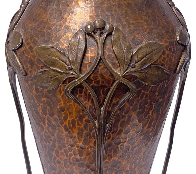Bronze Large WMF Jugendstil Art Nouveau Copper Vase C.1900