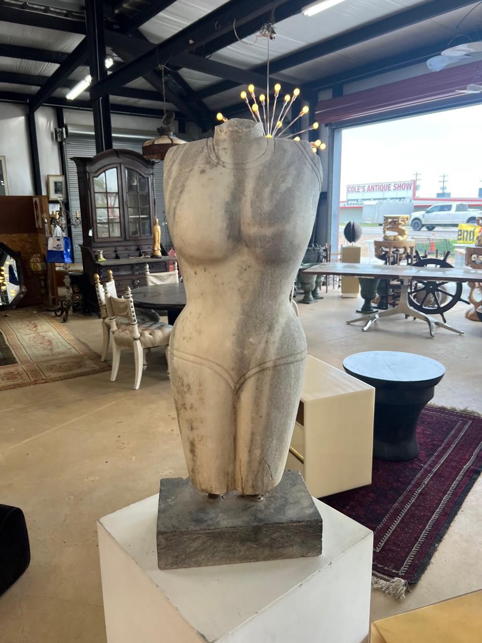 Stone Statue of Female Torso:

If you’re looking for a stone statue for the garden, this female torso sculpture is the perfect choice. It’ll also look great inside in a contemporary or traditional setting. The beauty of this stone statue is