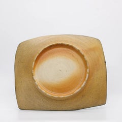 Large Wood and Salt Fired Fish Platter by American Potter Michael Simon