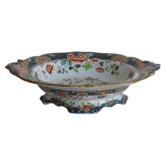 Ciotola con piedistallo di Wood & Brownfield Ironstone Chinoiserie Ptn 328, circa 1845