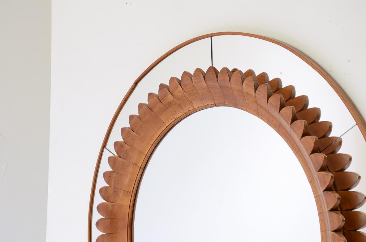Gran espejo de madera 